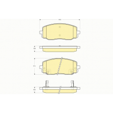 6133699 GIRLING Комплект тормозных колодок, дисковый тормоз