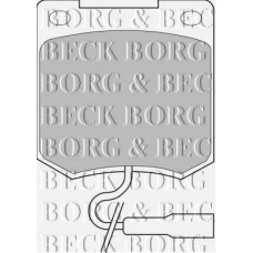 BBP1000 BORG & BECK Комплект тормозных колодок, дисковый тормоз