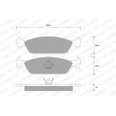 151-2132 WEEN Комплект тормозных колодок, дисковый тормоз