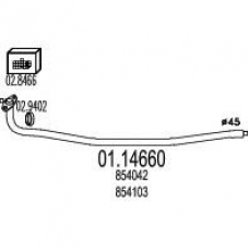 01.14660 MTS Труба выхлопного газа
