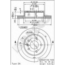 BS 8272 BRECO Тормозной диск