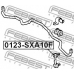 0123-SXA10F FEBEST Тяга / стойка, стабилизатор