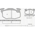 8110 28006 TRIDON Brake pads - front