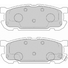 FD7168A NECTO Комплект тормозных колодок, дисковый тормоз