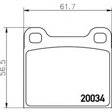 8DB 355 007-021 HELLA PAGID Комплект тормозных колодок, дисковый тормоз