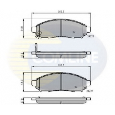 CBP31520 COMLINE Комплект тормозных колодок, дисковый тормоз