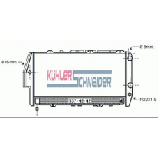 5001001 KUHLER SCHNEIDER Радиатор, охлаждение двигател