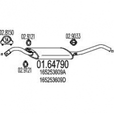 01.64790 MTS Глушитель выхлопных газов конечный