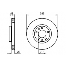 0 986 479 193 BOSCH Тормозной диск