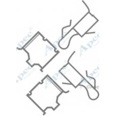 KIT275 APEC Комплектующие, тормозные колодки