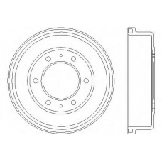 62930 PAGID Тормозной барабан