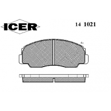 141021 ICER Комплект тормозных колодок, дисковый тормоз