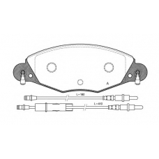 BPA0827.04 OPEN PARTS Комплект тормозных колодок, дисковый тормоз