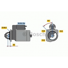 0 986 023 820 BOSCH Стартер