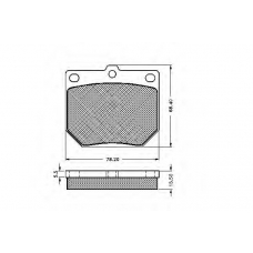 32665 SPIDAN Комплект тормозных колодок, дисковый тормоз