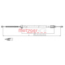 11.6598 METZGER Трос, стояночная тормозная система