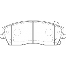 FD7288A NECTO Комплект тормозных колодок, дисковый тормоз