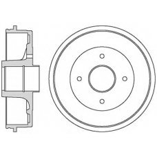 VBD1 MOTAQUIP Тормозной барабан