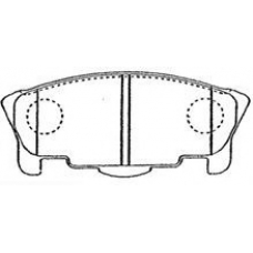 G1N015 AISIN Комплект тормозных колодок, дисковый тормоз