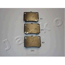 51592 JAPKO Комплект тормозных колодок, дисковый тормоз