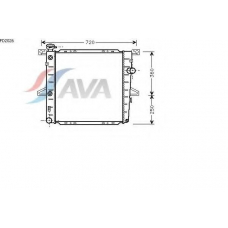 FD2026 AVA Радиатор, охлаждение двигателя