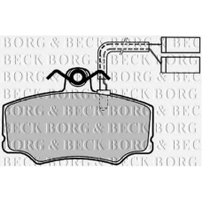 BBP1139 BORG & BECK Комплект тормозных колодок, дисковый тормоз