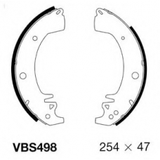 VBS498 MOTAQUIP Комплект тормозных колодок