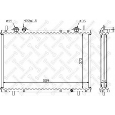 10-25730-SX STELLOX Радиатор, охлаждение двигателя