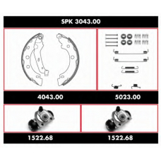 SPK 3043.00 ROADHOUSE Комплект тормозов, барабанный тормозной механизм