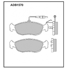 ADB1570 Allied Nippon Тормозные колодки