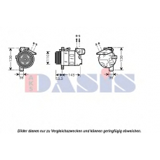 851083N AKS DASIS Компрессор, кондиционер