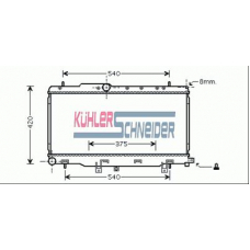 2500221 KUHLER SCHNEIDER Радиатор, охлаждение двигател