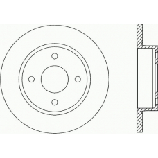 BDA1395.10 OPEN PARTS Тормозной диск