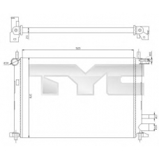 710-0054 TYC Радиатор, охлаждение двигателя