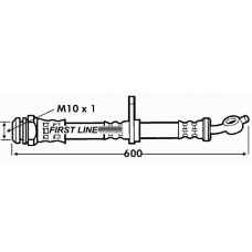 FBH7245 FIRST LINE Тормозной шланг