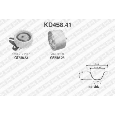 KD458.41 SNR Комплект ремня грм