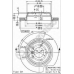 09.6841.14 BREMBO Тормозной диск