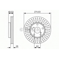 0 986 479 893 BOSCH Тормозной диск