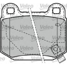 598914 VALEO Комплект тормозных колодок, дисковый тормоз