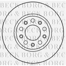 BBD5204 BORG & BECK Тормозной диск
