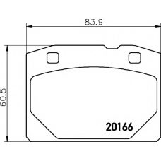 8DB 355 007-191 HELLA PAGID Комплект тормозных колодок, дисковый тормоз