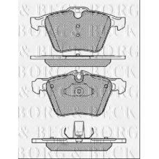 BBP2444 BORG & BECK Комплект тормозных колодок, дисковый тормоз