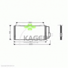 94-6240 KAGER Конденсатор, кондиционер