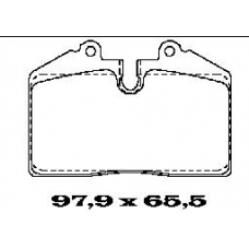 BL1165A2 FTE Комплект тормозных колодок, дисковый тормоз
