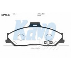 BP-4546 KAVO PARTS Комплект тормозных колодок, дисковый тормоз