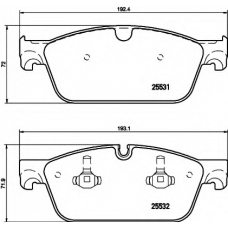 8DB 355 020-841 HELLA Комплект тормозных колодок, дисковый тормоз