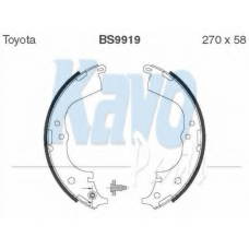 BS-9919 KAVO PARTS Комплект тормозных колодок