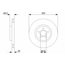 0 986 479 310 BOSCH Тормозной диск