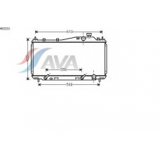 HD2231 AVA Радиатор, охлаждение двигателя