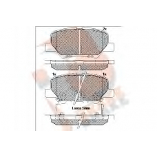 RB2118 R BRAKE Комплект тормозных колодок, дисковый тормоз